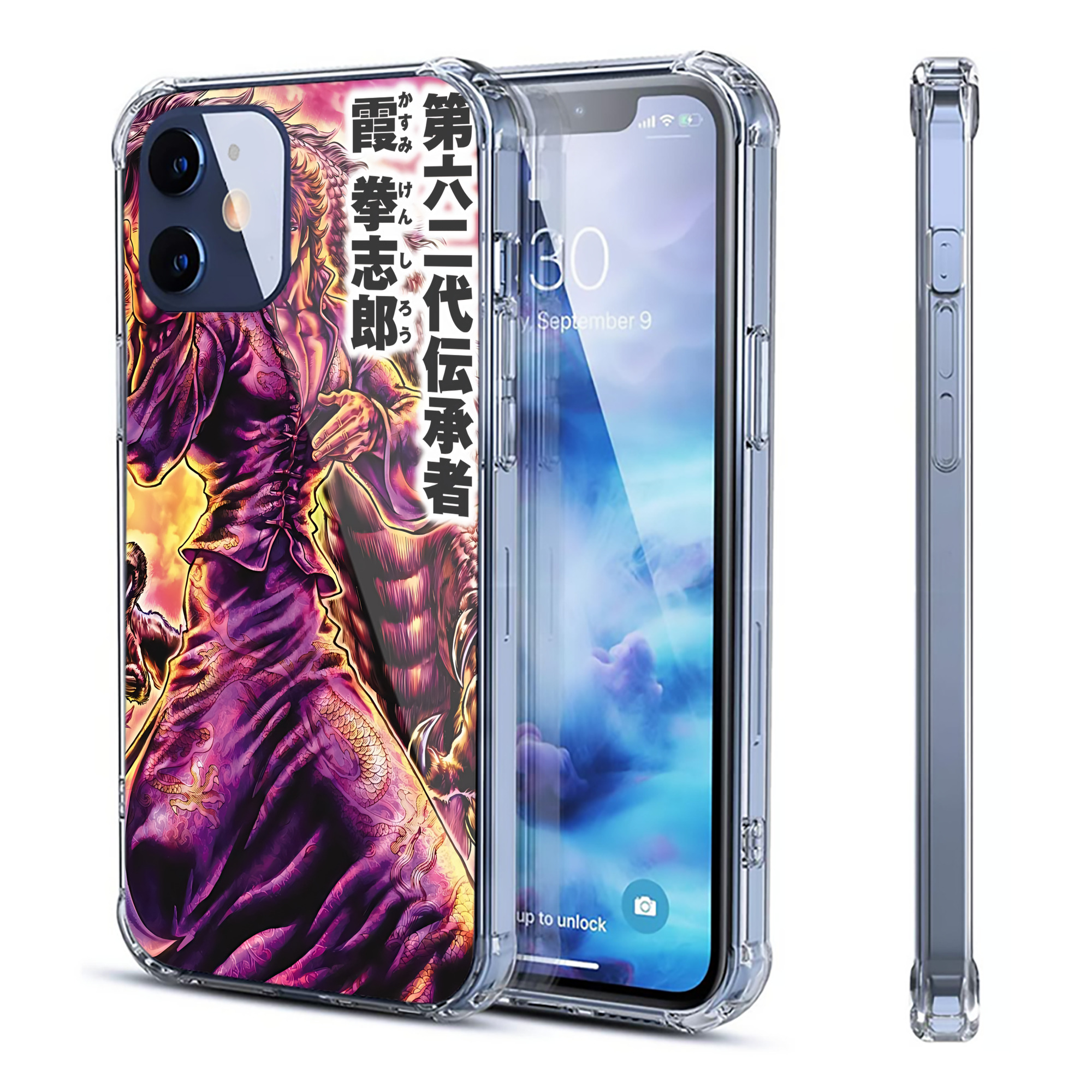 （画像用） 北斗の拳 Fist of the North Star 【iPhone 12シリーズ対応】透明スマホケース（クリアソフトケース）
